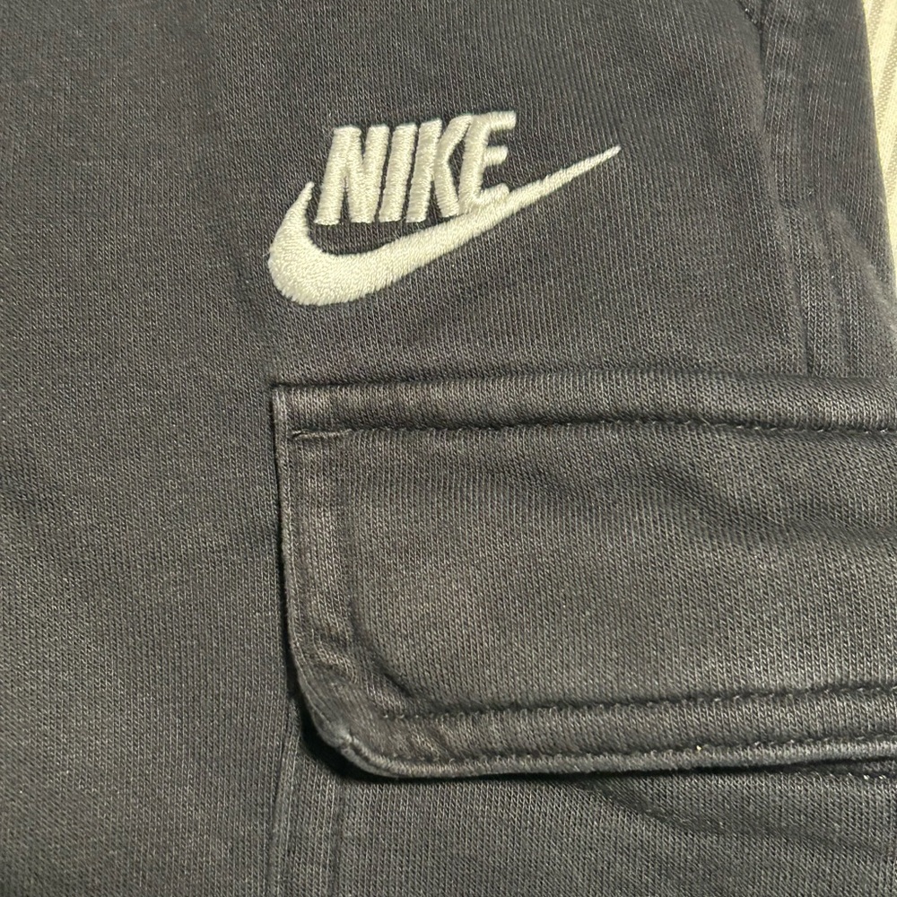 Nike Kids Black Joggers with Cargo Pockets - Size M - Picture 3 of 5